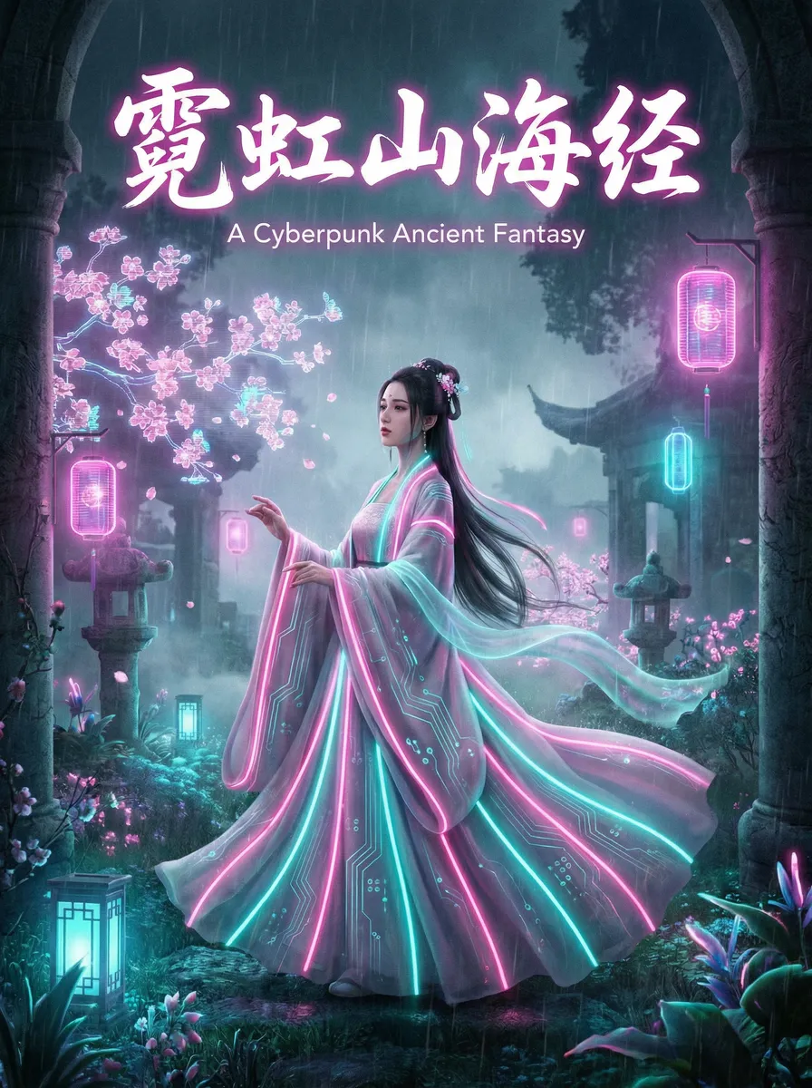 扑克王国语 古风奇缘短剧 - 霓虹山海经海报